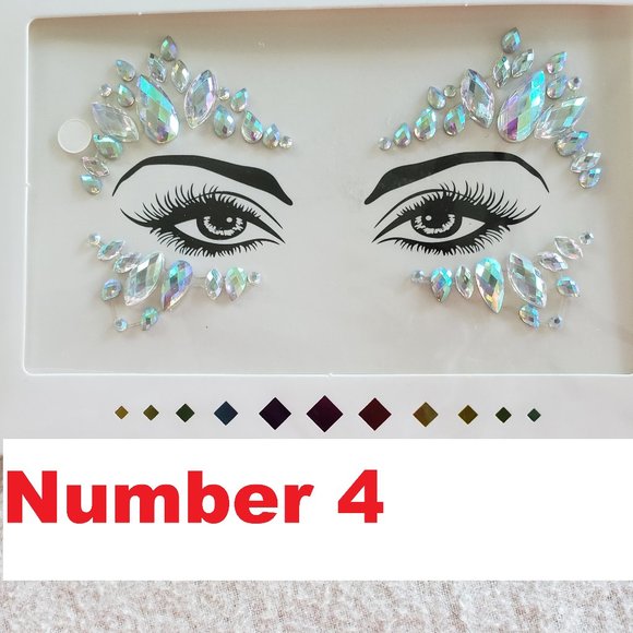 New Face Crystals Stickers Reusable. - Picture 5 of 16